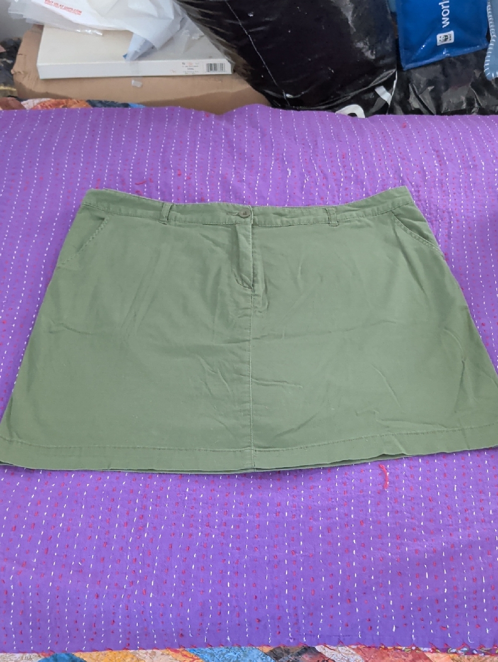 Ellos Olive Green Skort 18W